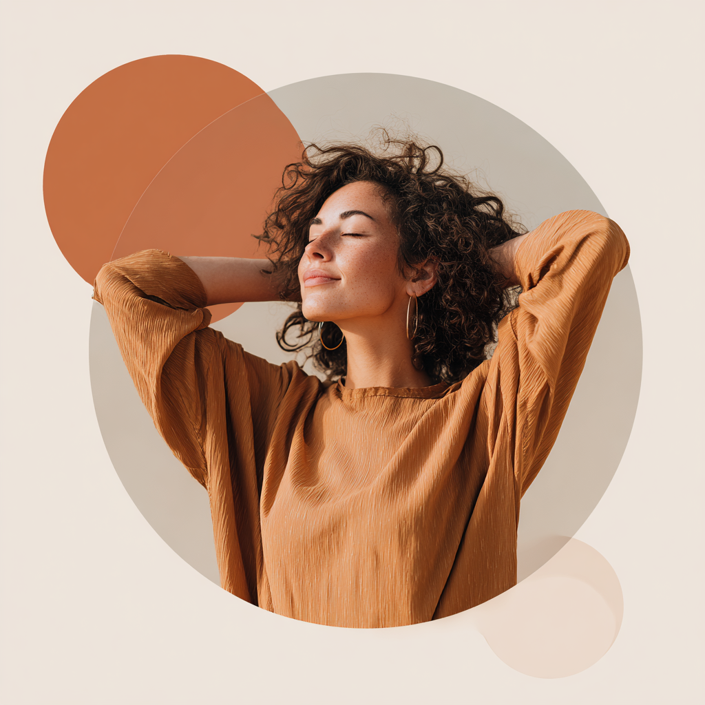 Жінка медитує в позі лотоса на заході сонця